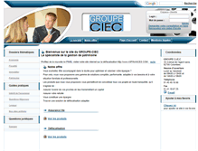 Tablet Screenshot of groupe-ciec.fr